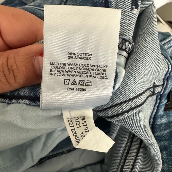 Express Slim High Rise Pre Wash Blue Jeans Classic Style - Picture 3 of 5